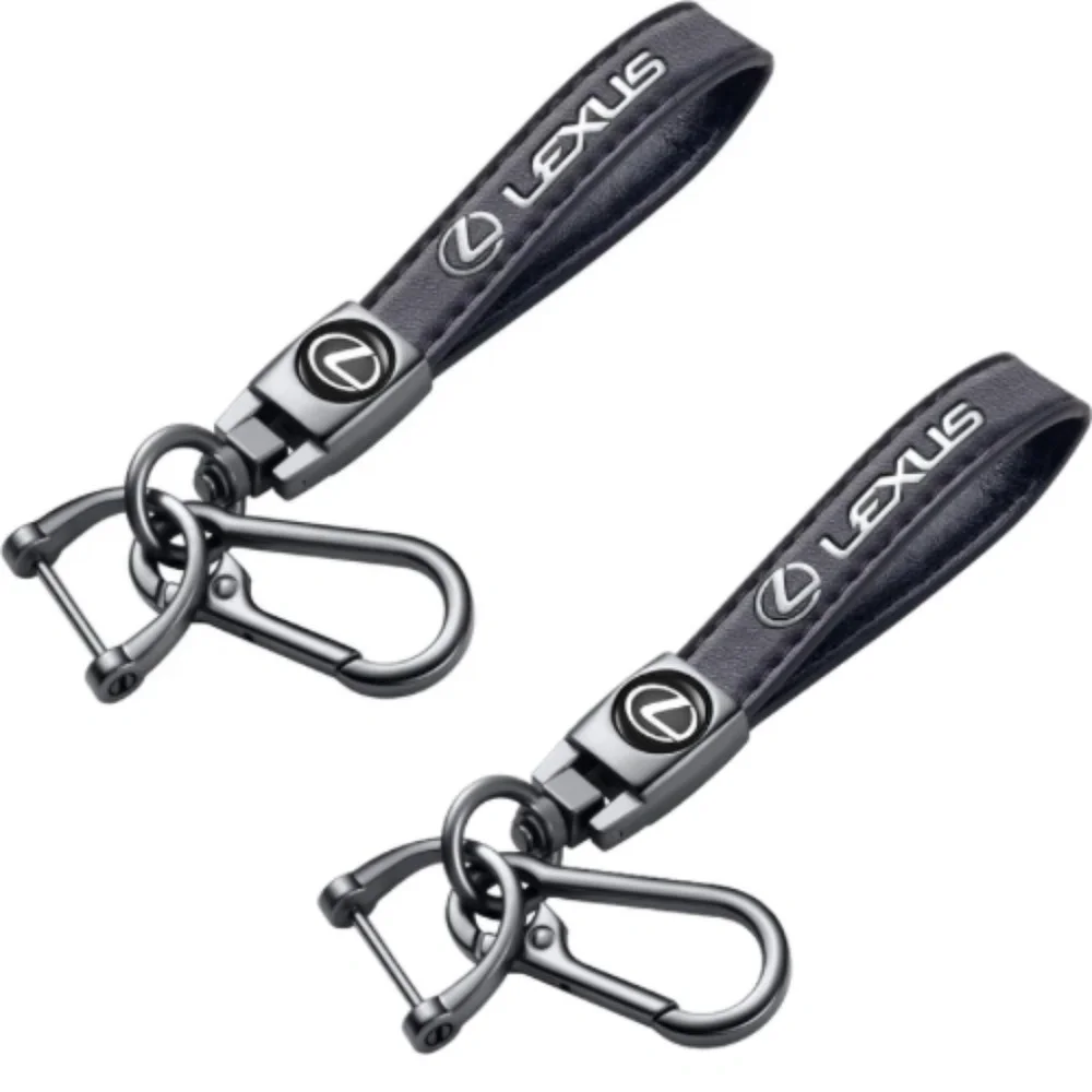 New Genuine Leather Car Keychain Set for Lexus Key Ring Lanyard Accessories - Picture 1 of 1
